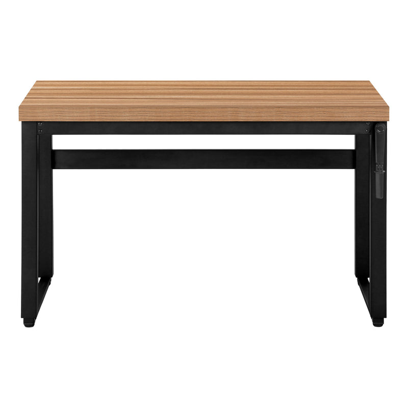 Computer Desk, Home Office, Standing, Adjustable, Laptop, Contemporary & Modern - Brown