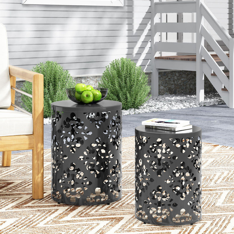 Outdoor Metal Modern Design End Table