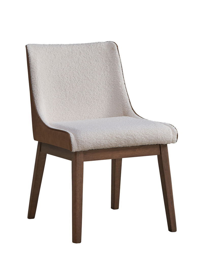 Ginny - 5 Piece With Side Chairs Dining Room Set - Walnut