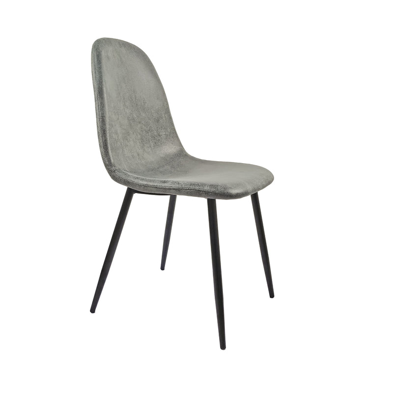 Modern Accent Dining Chairs Upholstered Seat, Metal Legs (Set of 4)