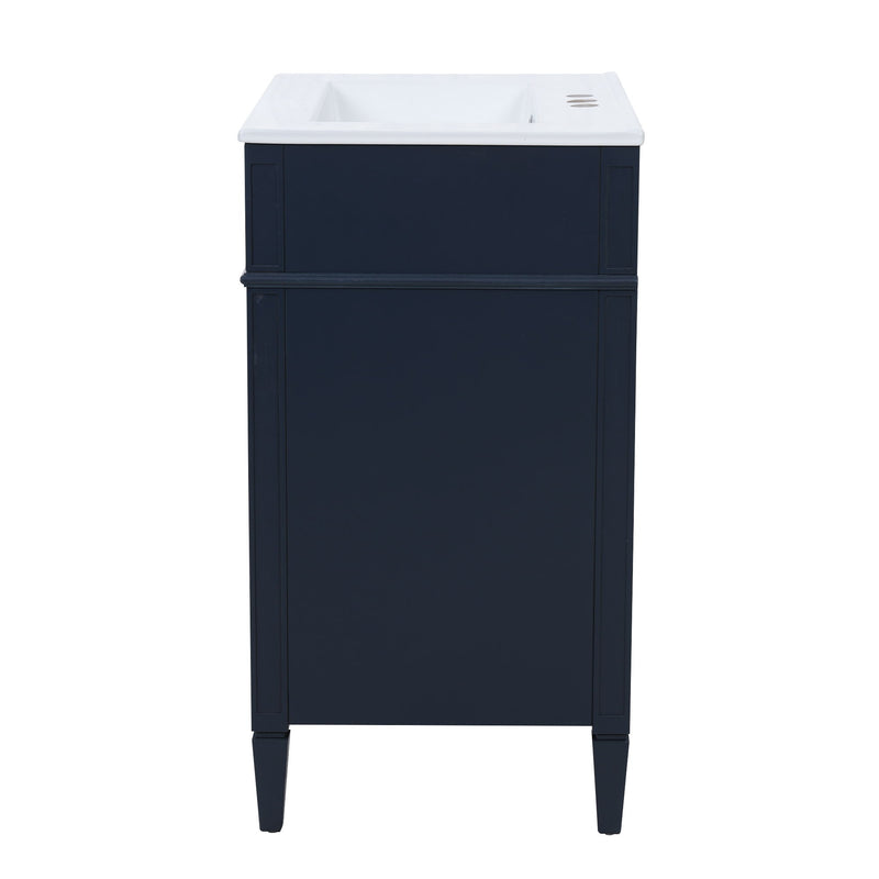 Bathroom Vanity With Top Sink, Storage Cabinet With 2 Drawers And Tip-Out Drawer