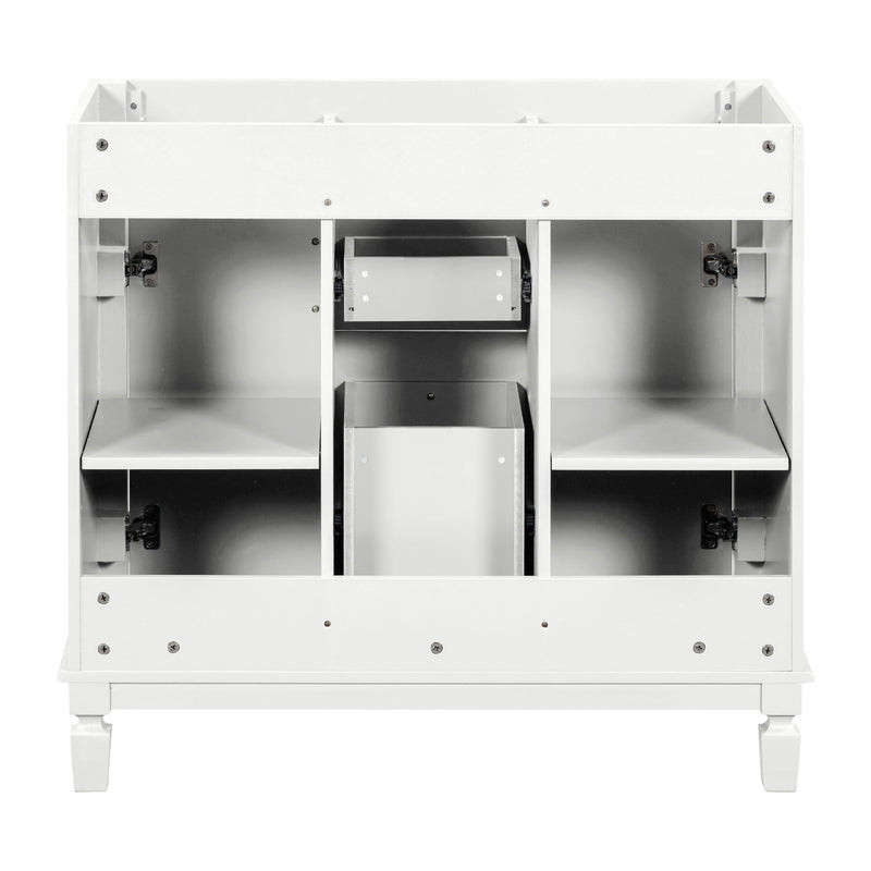 Bathroom Vanity Cabinet With 2 Soft Closing Doors And 2 Drawers