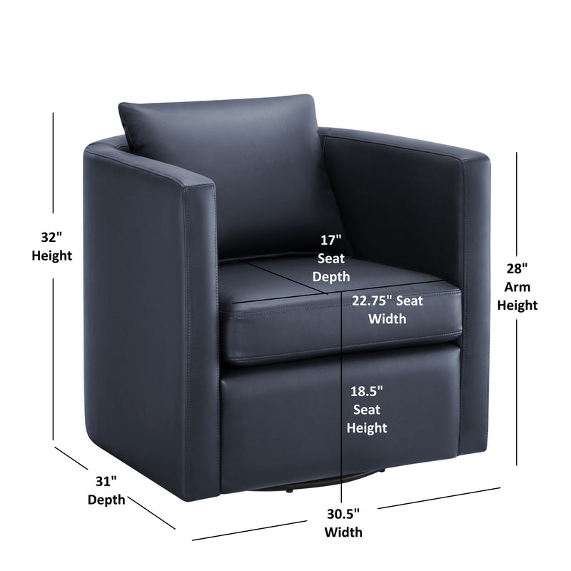 Sutton - Swivel Barrel Chair