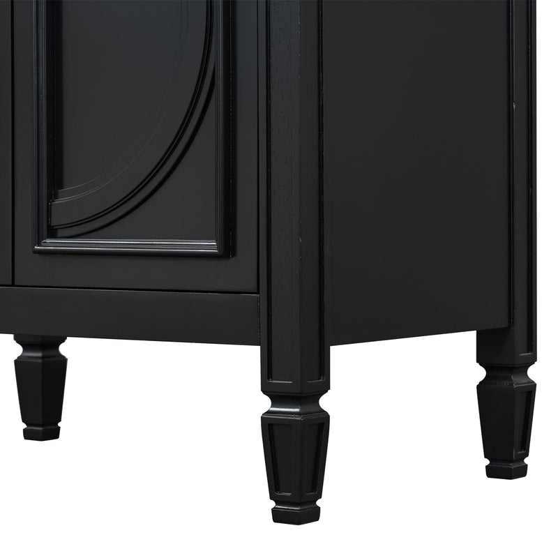 Bathroom Vanity With Sink With 2 Doors And Adjustable Shelf