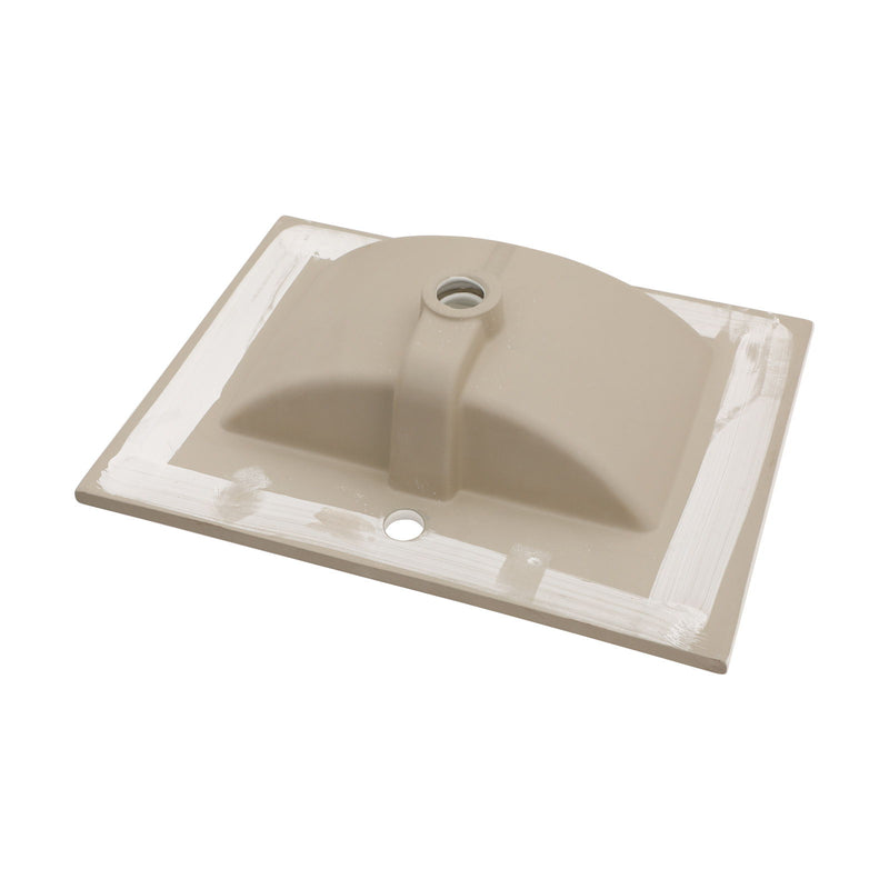 Premium Rectangular Vanity Top With Single Faucet Hole And Overflow