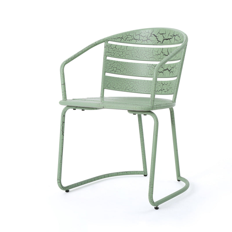 3 Piece Elegant Outdoor Bistro Set With 2 Chairs And Oval Table