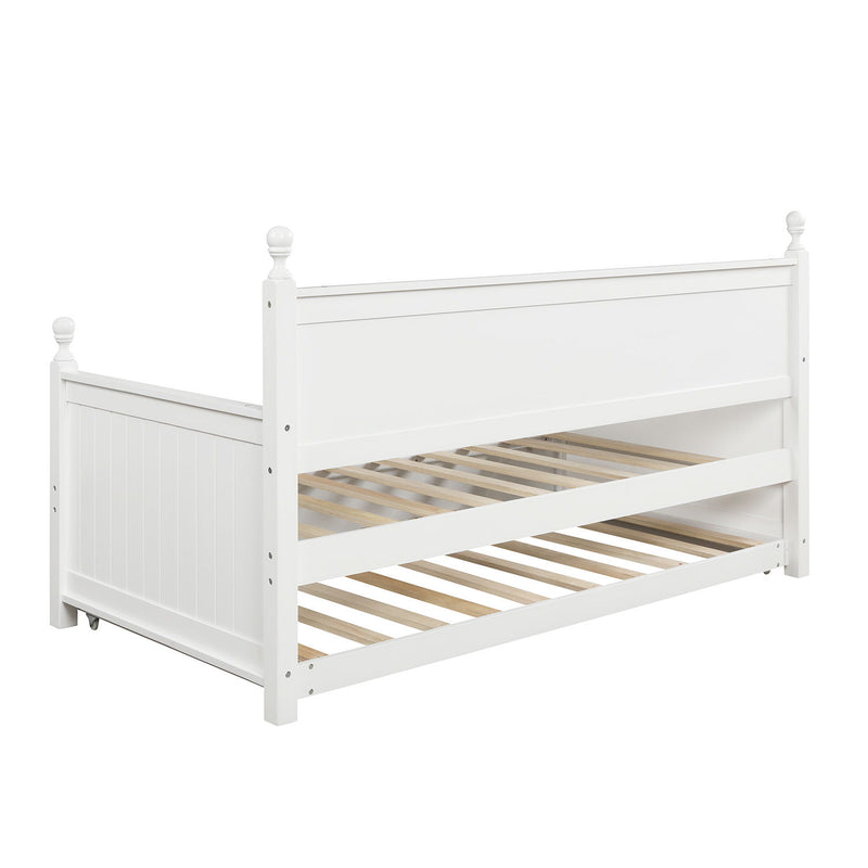 Twin Size Daybed & Twin Size Trundle - White