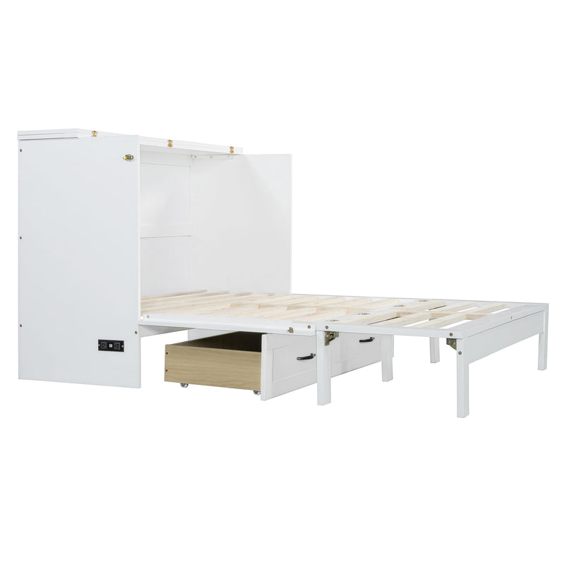 Murphy Bed With Large Drawers