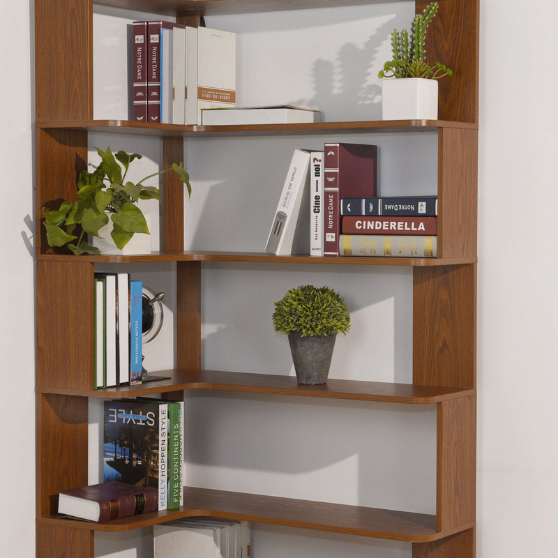 L-Shaped Corner Bookshelf