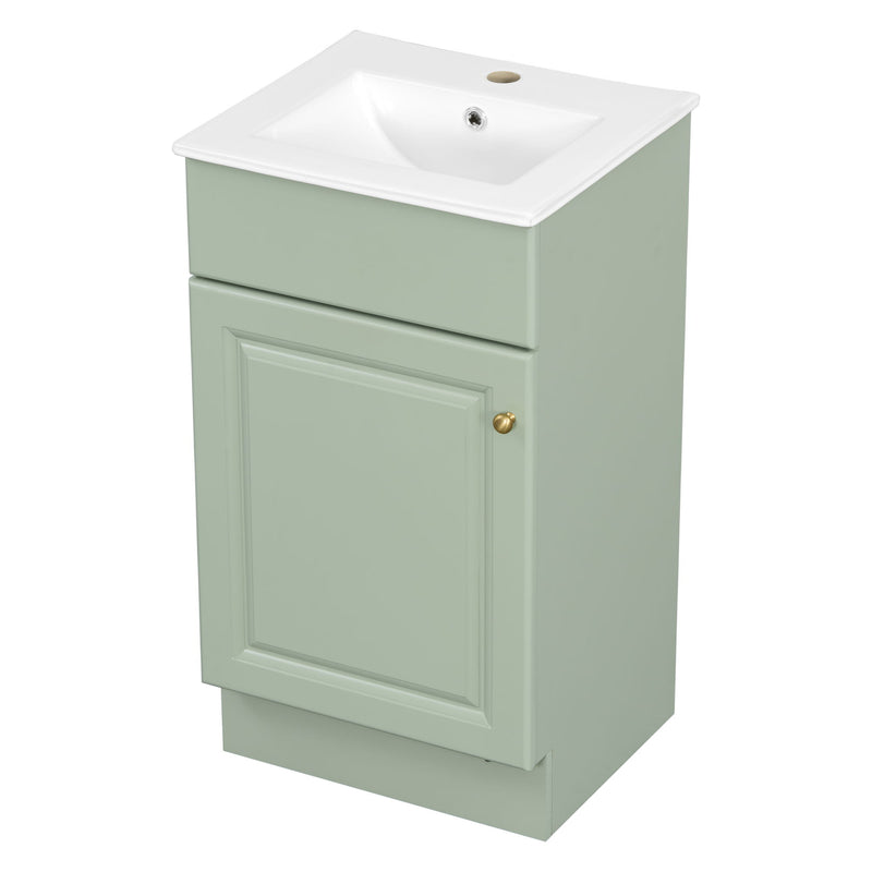Bathroom Vanity With Sink, Cabinet With Adjustable Shelf