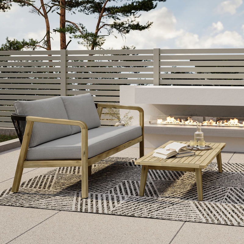 Palmetto - Outdoor Sofa - Silver