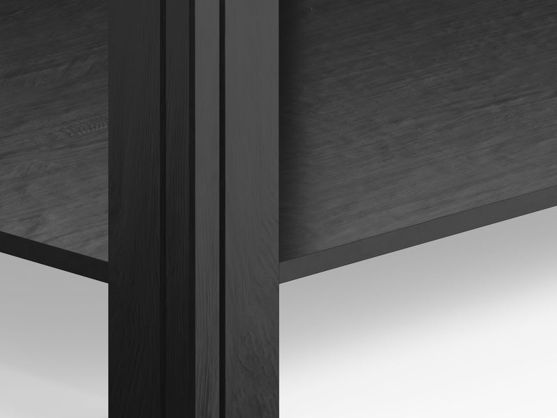 Essex - Side Table - Black / Whiskey