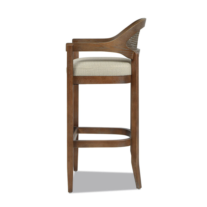 Americana - Mid-Century Modern Cane Back Counter Stool