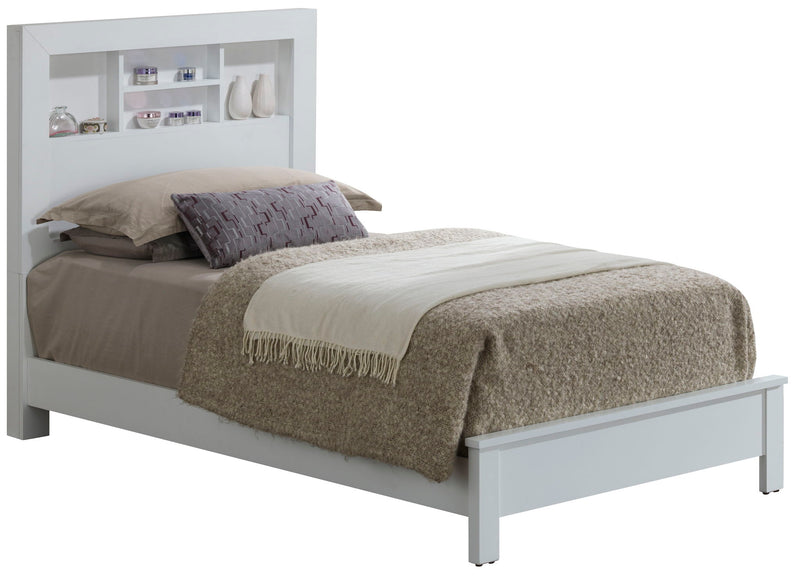Bed With Transitional Design Stylish