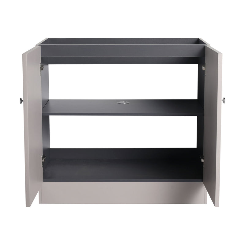 Modern Freestanding Bathroom Vanity With Soft Close Cabinet Doors