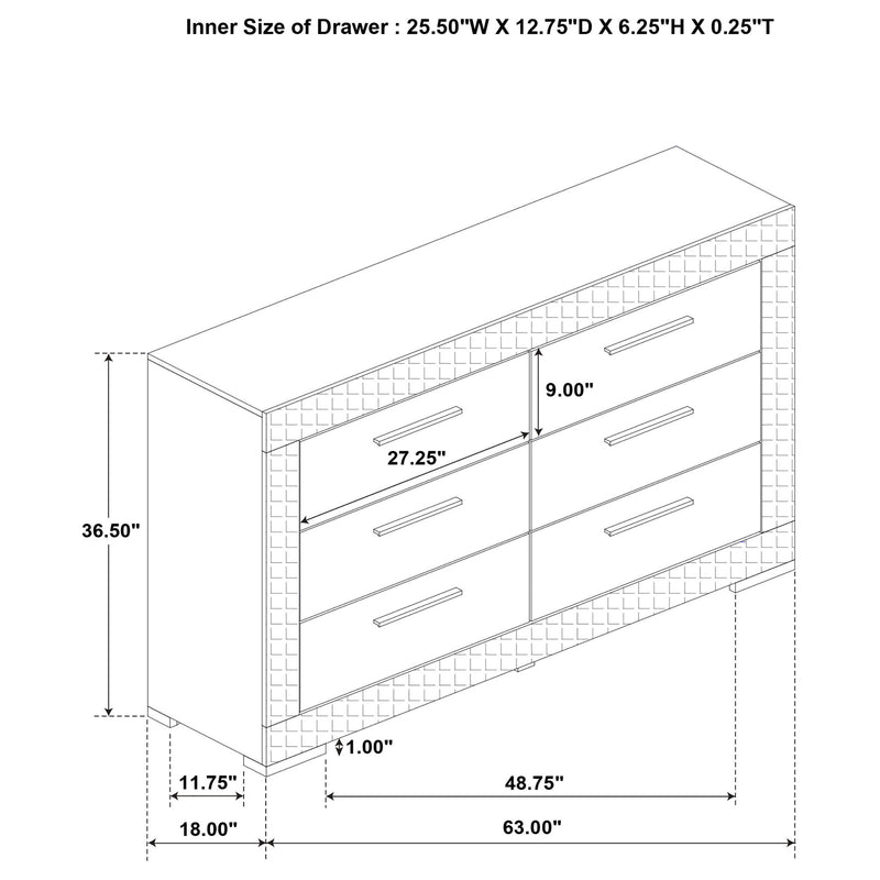 Pierce - Bedroom Set With LED Lighting