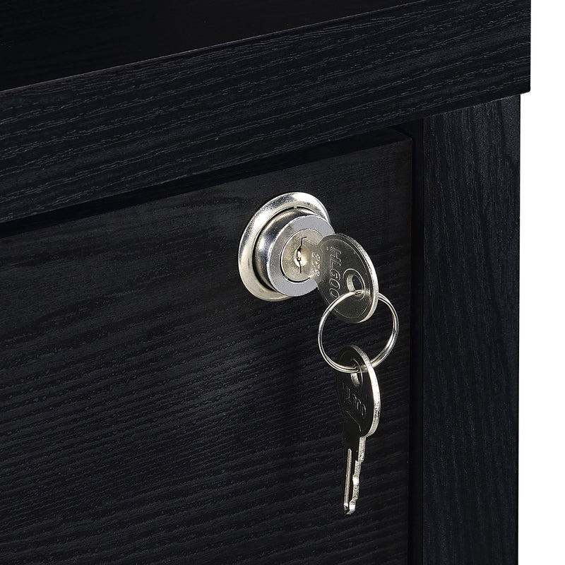 Geary - 3 Shelf Bookcase With USB Charging And Lockable Top Drawer