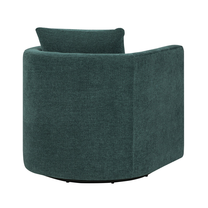 Sutton - Swivel Barrel Chair - Peacock