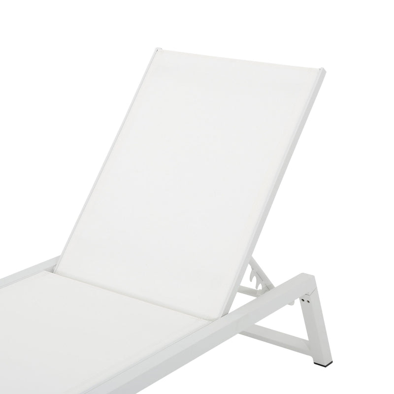 Myers - Chaise Lounge - White