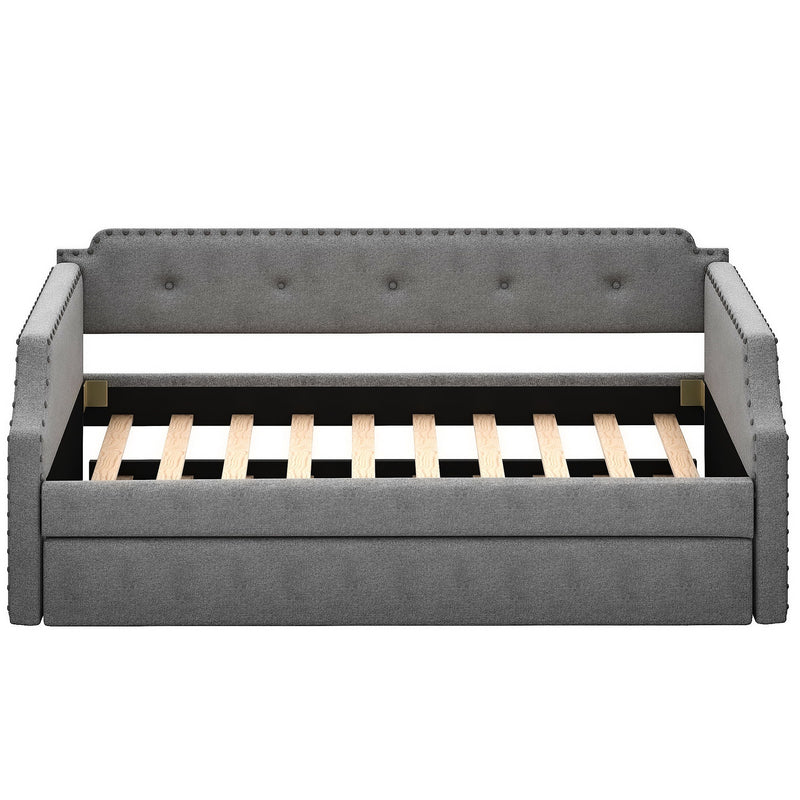 Upholstered Daybed With Trundle