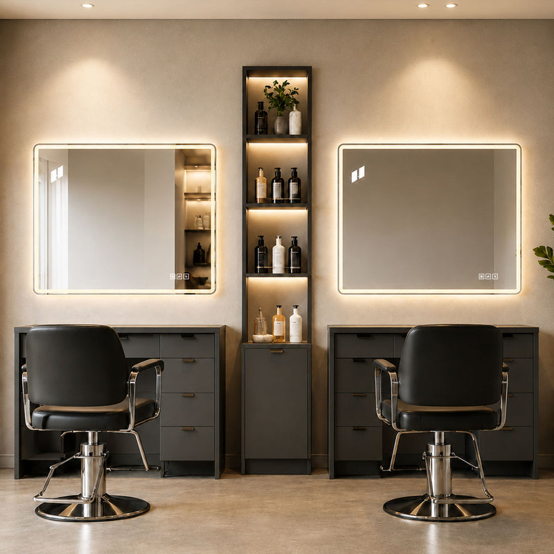 24" X 32" Rectangular Front Lighted And Backlit LED Bathroom Mirror With Anti Fog - Clear