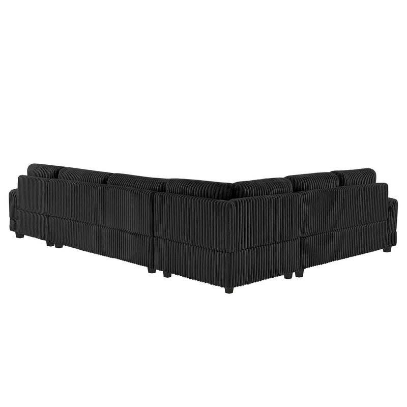 U - Sectional Sofa With Chaise Lounge, Oversized Living Room Couch