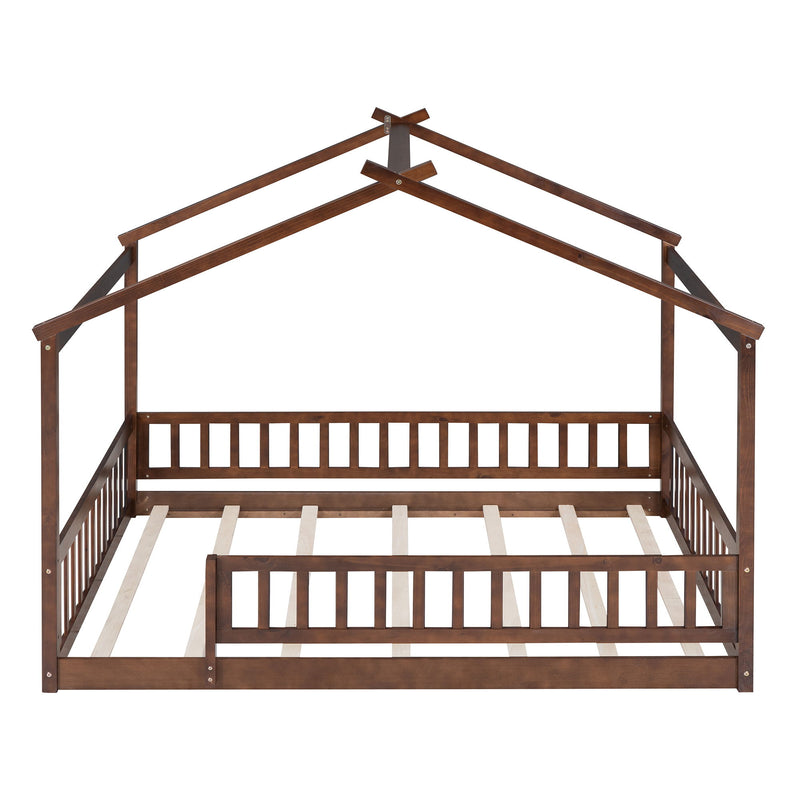Bed House Bed Frame With Fence