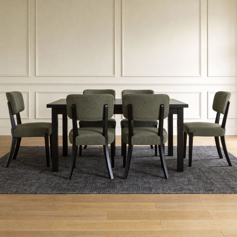 Contemporary Armless Dining Chairs (Set of 2)