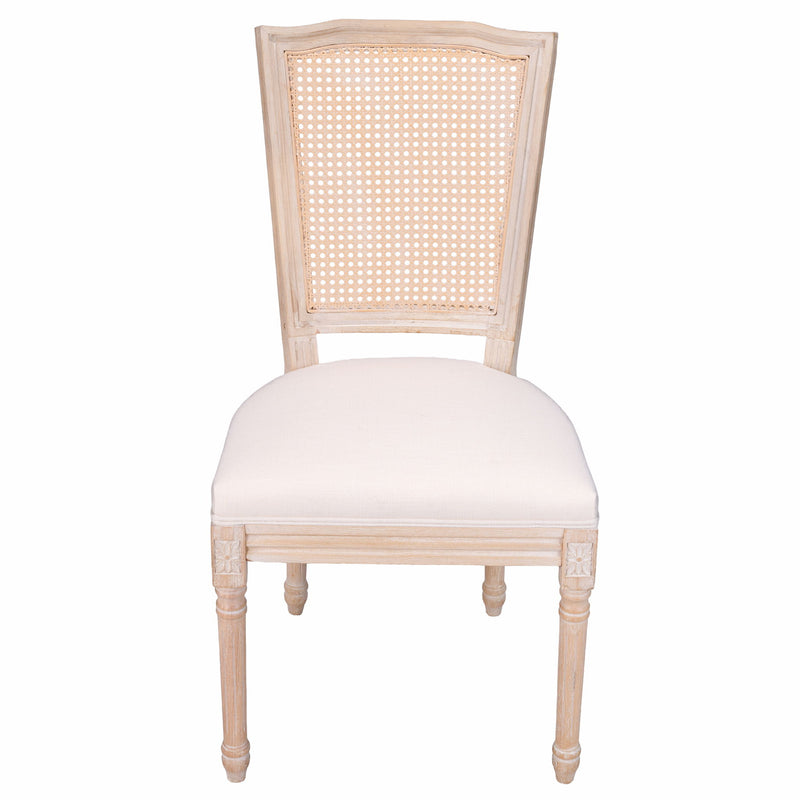 Upholstered Dining Chairs With T - Shaped Back (Set of 2) - Beige