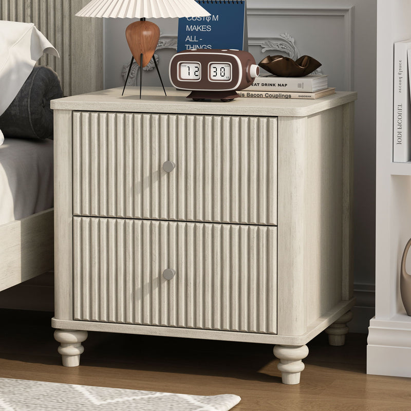 3 Piece Bedroom Set With Bed And 2 Nightstands