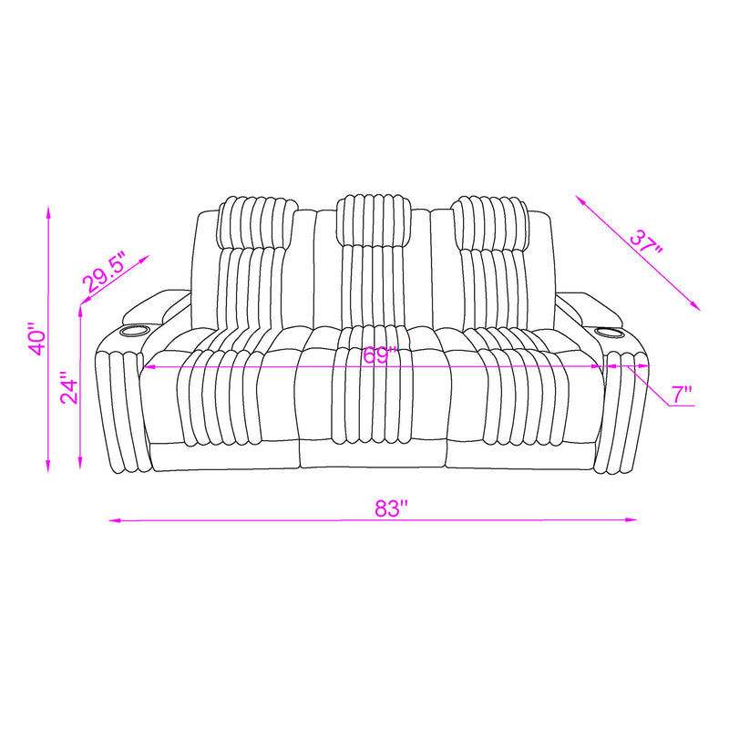 Duran - Power Reclining Set With Power Headrest