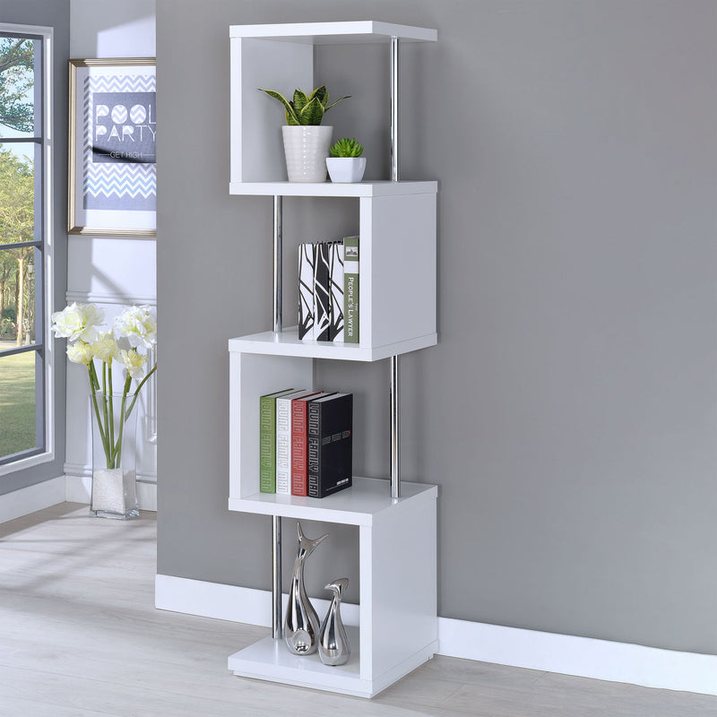 4 Tier Bookcase With Accents