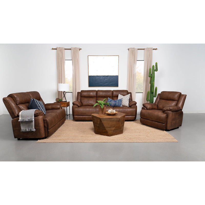Worthington - Padded Arm Sofa - Dark Brown