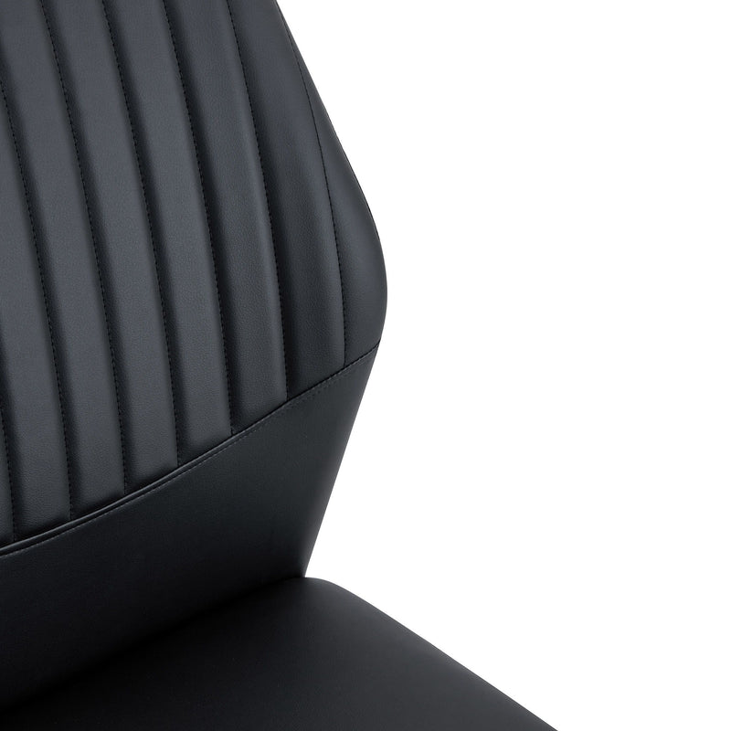 Ergonomic Simple Chair With Metal Leg
