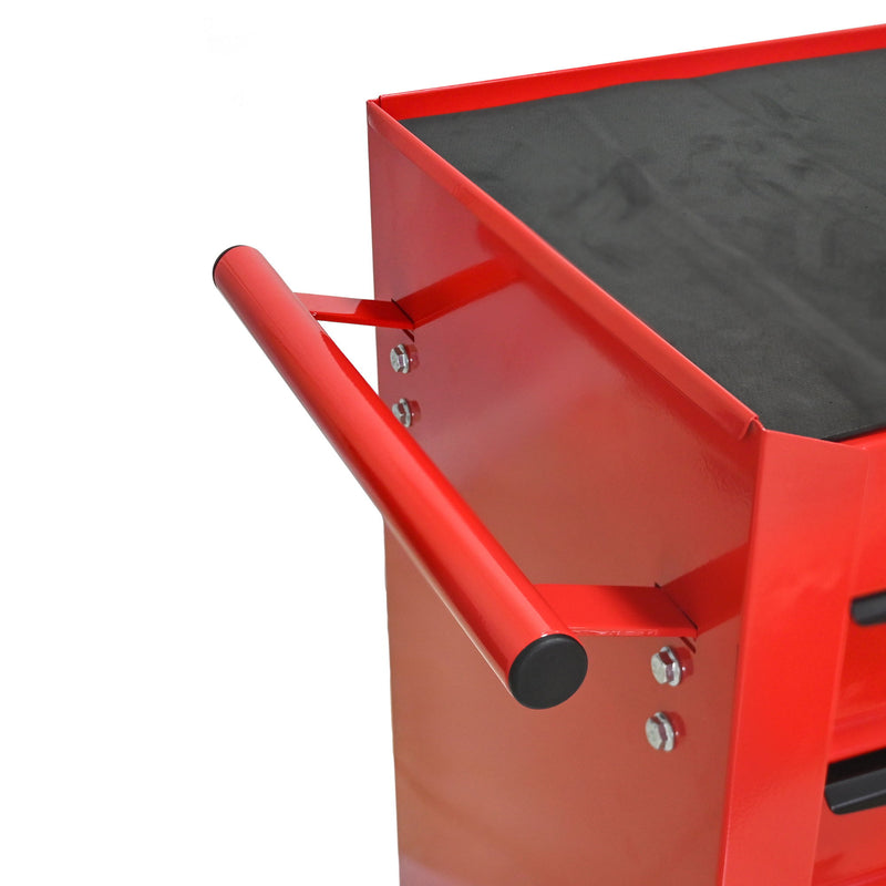 Rolling Metal Tool Chest With Drawers, Steel Storage Cabinet With Ball Bearing Slides