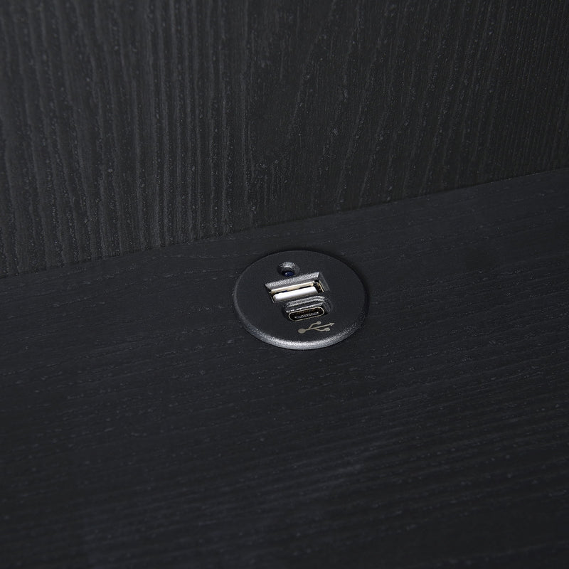 Geary - 3 Shelf Bookcase With USB Charging And Lockable Top Drawer