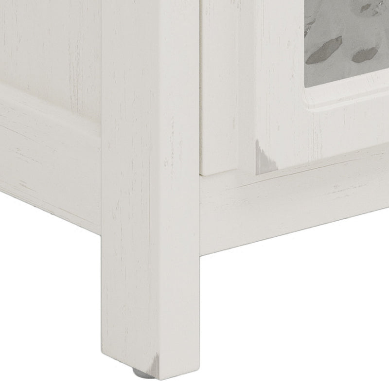 Vintage Farmhouse Bathroom Vanity With Ceramic Sink