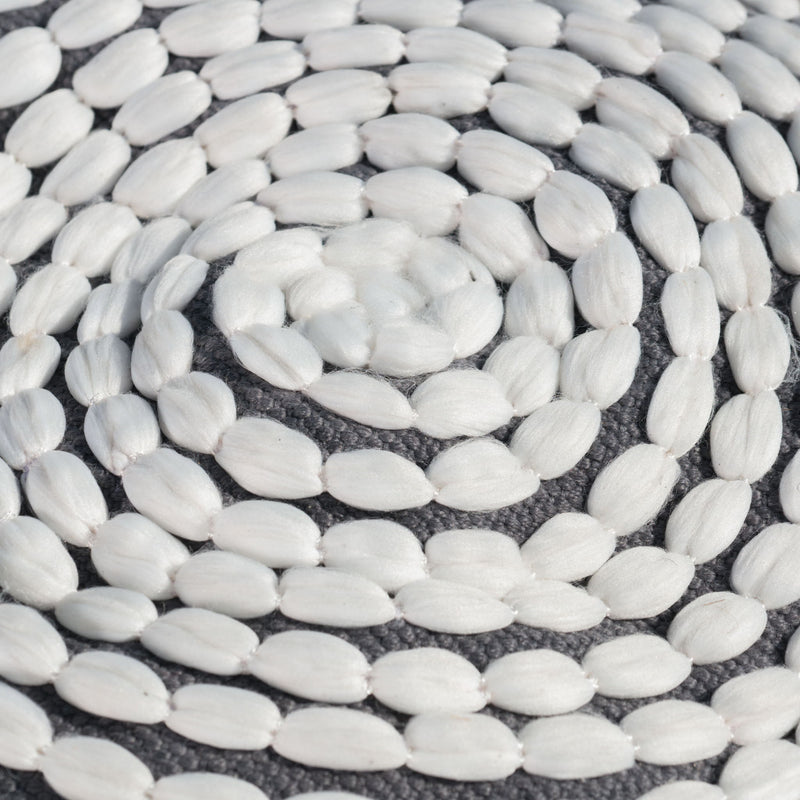 River - Handcrafted Cylindrical Pouf Water Resistant Fabric