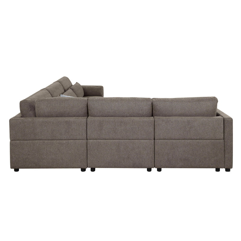 Rylie - Modular Sectional Sofa With Toss Pillows