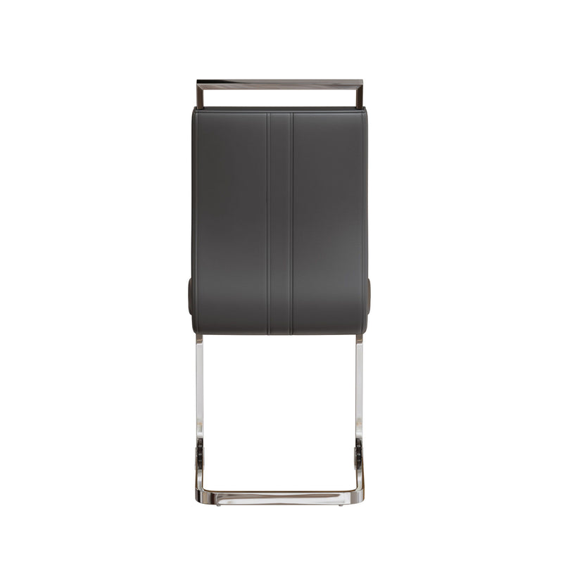 Modern Dining Chairs With Padded Seat, High Back