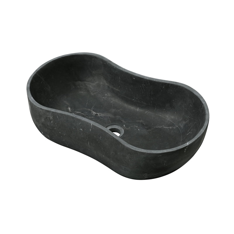Vessel Sink, Wavy Shape Basin, Vanity Bowl - Dark Gray