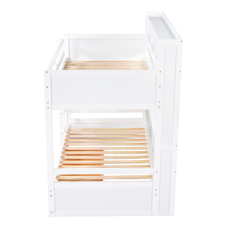 Carolee - Twin Size Bunk Bed With Built-In Shelves