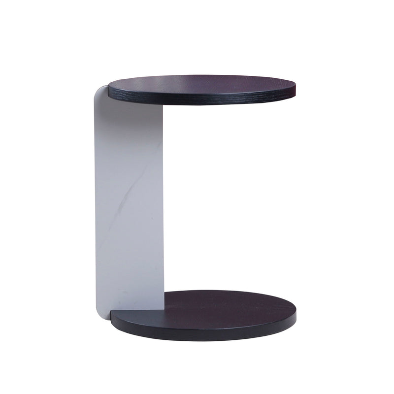 Round Coffee & End Table Set - Black