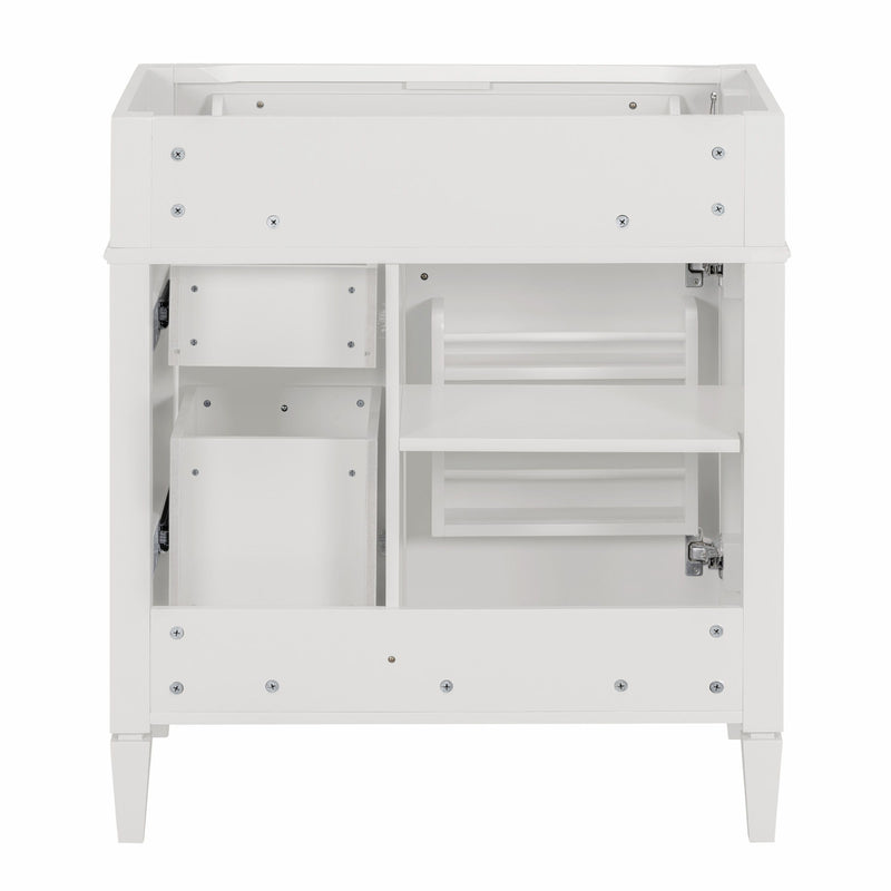 Bathroom Vanity With 2 Drawers And Tip-Out Drawer, Storage Cabinet