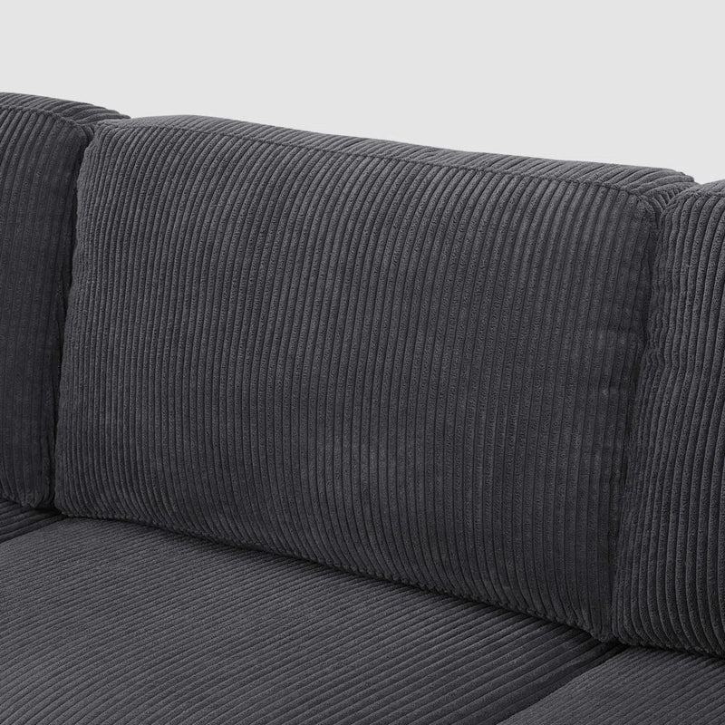 Upholstered Sectional With Toss Pillows