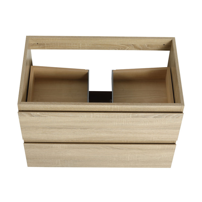 Wall Mounted Bathroom Vanity Cabinet, Soft Close Drawers (Vanity Only)