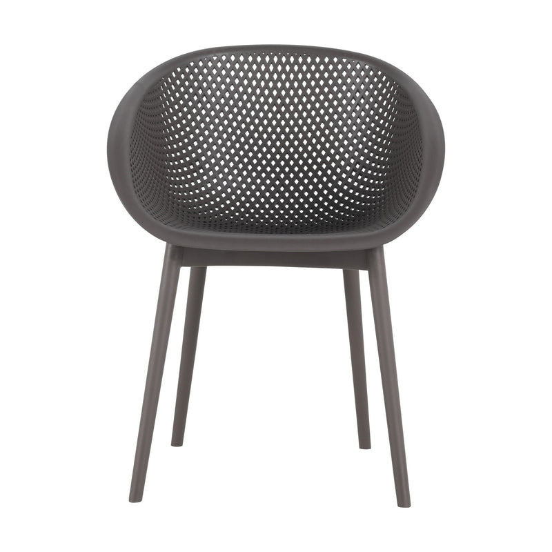 2 Piece Durable Single Chair With Hollow Out Design