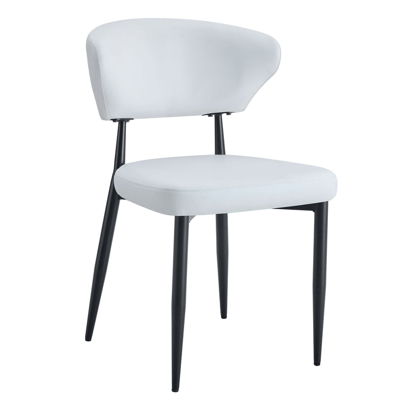 Minimalist Ergonomic Dining Chair With Curved Backres (Set of 4)