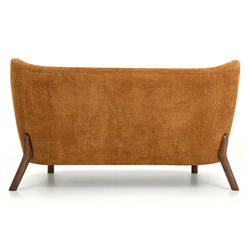 Nordic Chair Laid Back Loveseats With Curved Backres, No Armrests