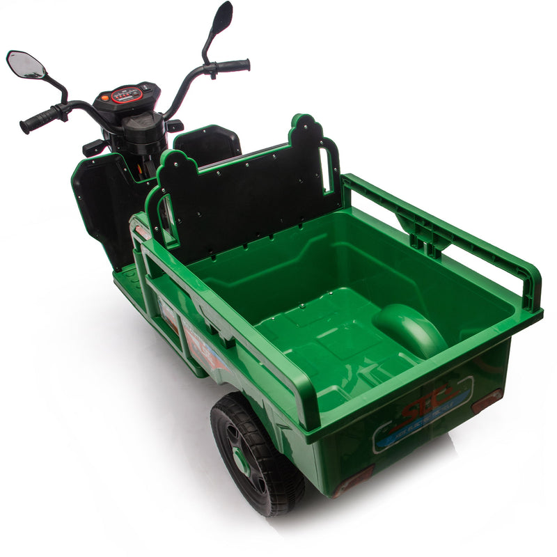 12V Kids Electric 3 Wheel Cargo Truck With LED Lights & Music